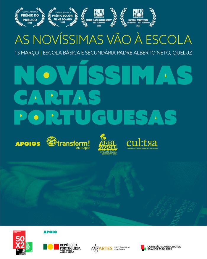 Cartaz As Novíssimas vão à escola