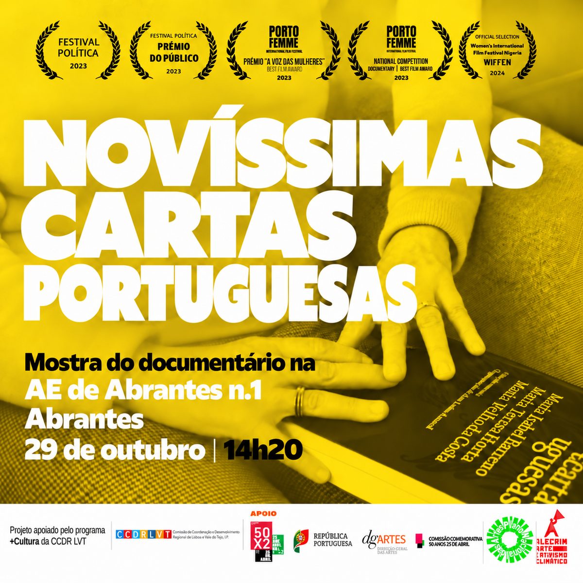 Cartaz da sessão: AE de Abrantes n.1, Abrantes, 29 de outubro de 2026
